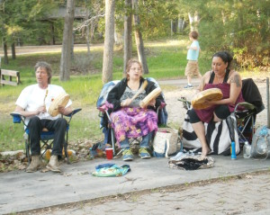 Drummers at Camp Nibi / Springwter Park