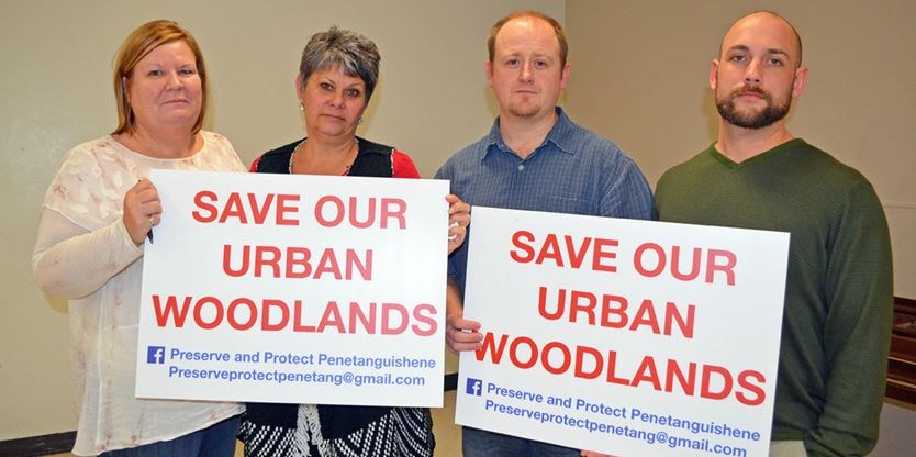 Residents fight to save woodland –Metroland photo