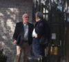 Former Springwater deputy mayor Dan McLean confers with his lawyer Jack Siegel -Kate Harries photo