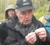 Bow Bowles checks a pine needle for an Ontario Master Naturalist class.